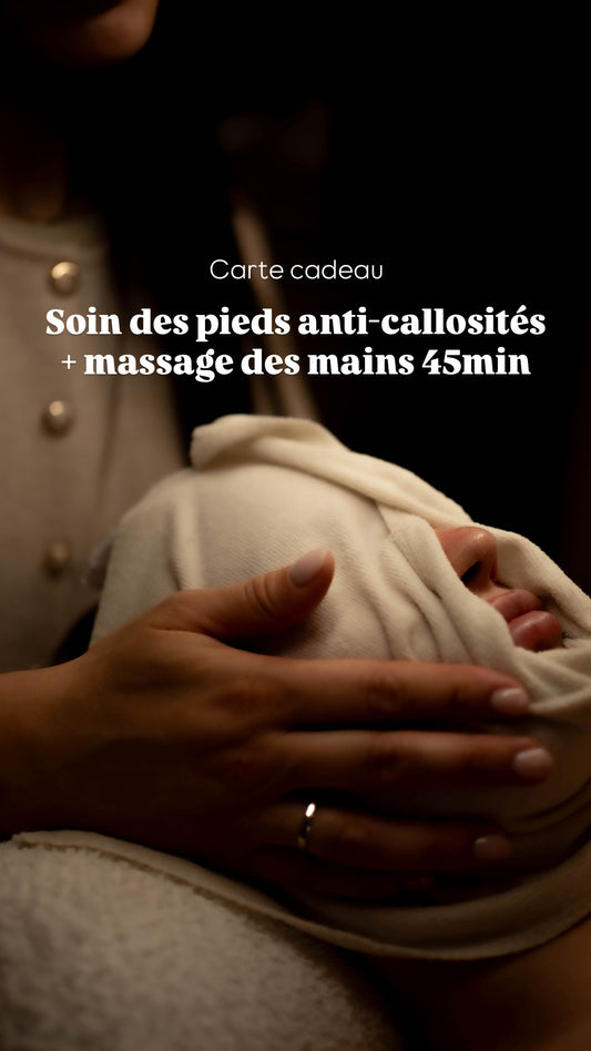 Soin des pieds anti callosités + massage des mains - 45 min