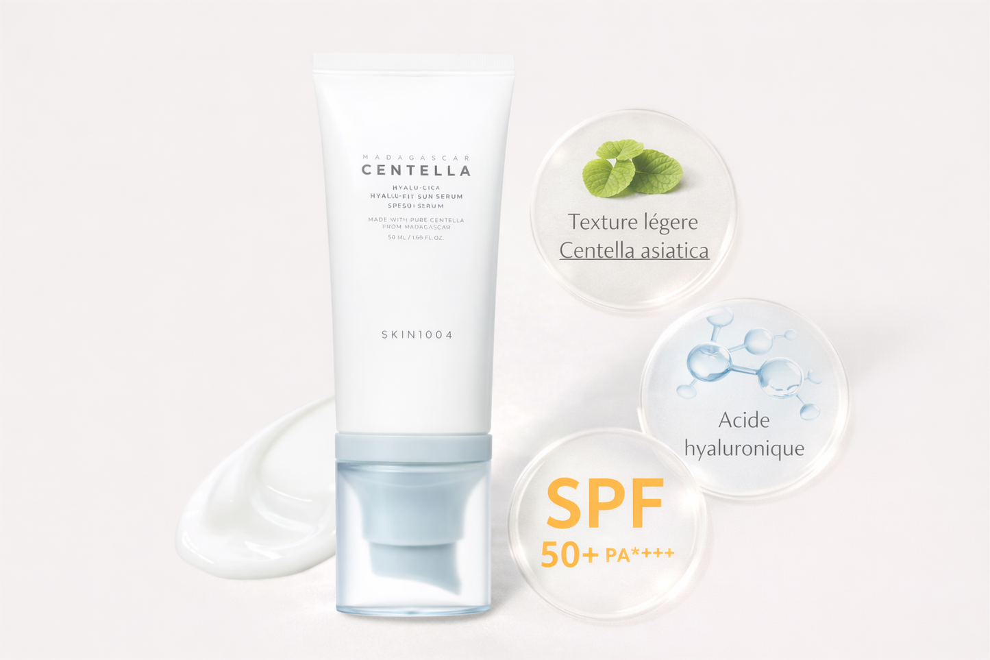 Crème solaire apaisante SPF50+ SKIN1004